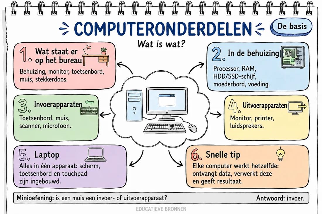 Mindmap — computeronderdelen